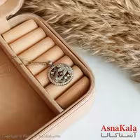گردنبند ژوپینگ اصل دخترانه نقره ای مدل گل پرنگین کد GNB16479W