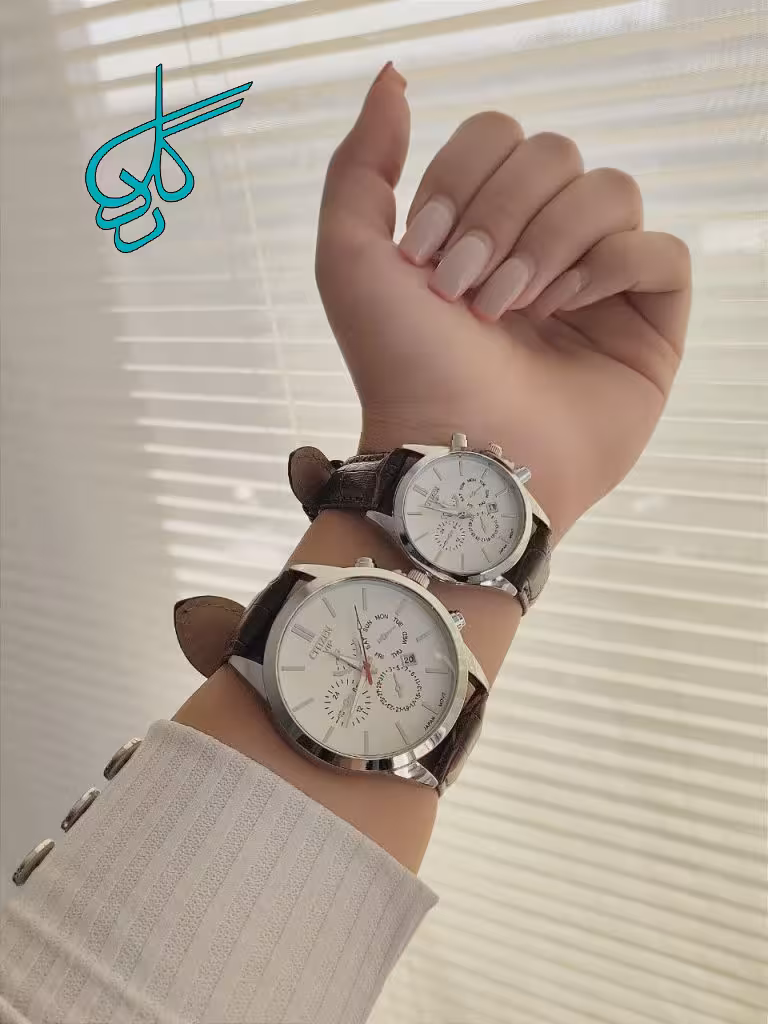 خرید ست ساعت زنانه مردانه چرمی مارک سیتیزن قیمت اقتصادی کد 2117452 - ردگل