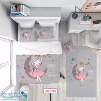 روتختی طرح پرنسس زیبا سایز یکنفره کد A1759