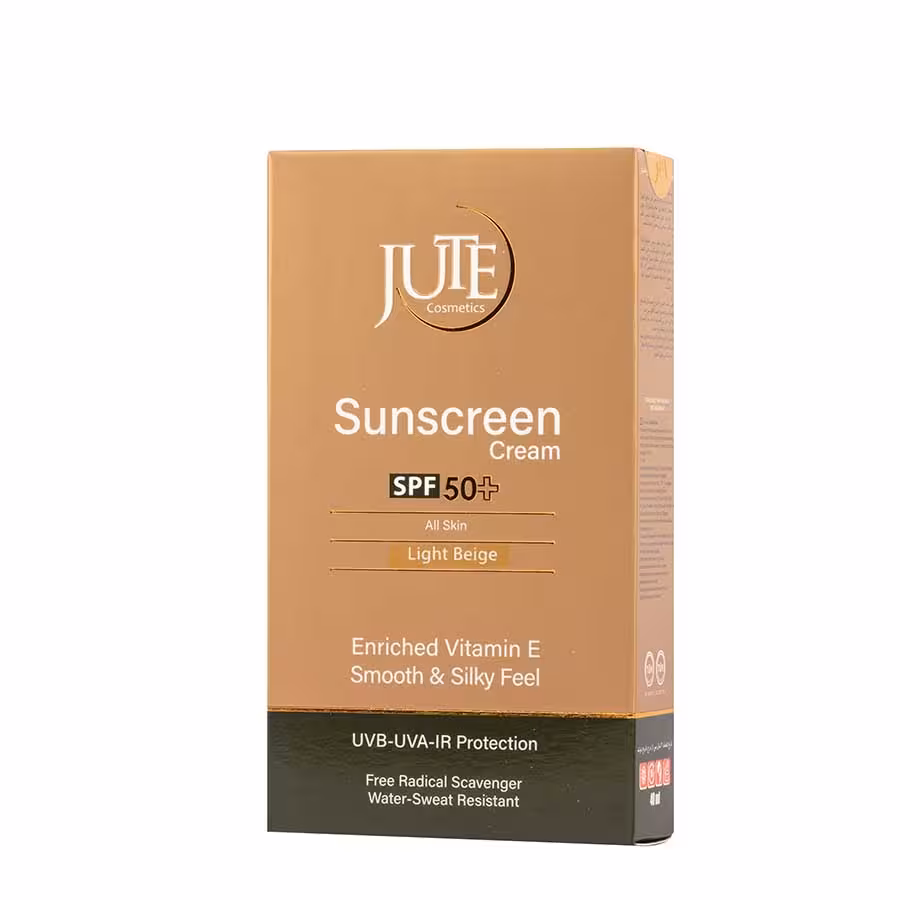 کرم ضدآفتاب ژوت SPF50 مناسب انواع پوست | بژ روشن