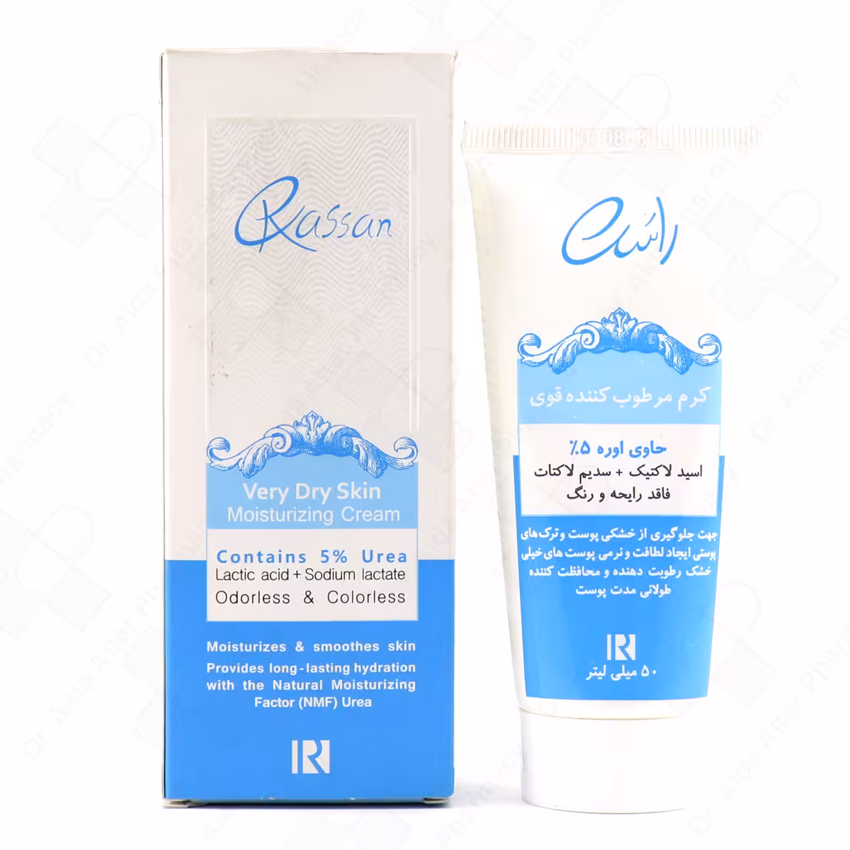 کرم مرطوب کننده قوی اوره 5 درصد راسن 50 میلی لیتر
