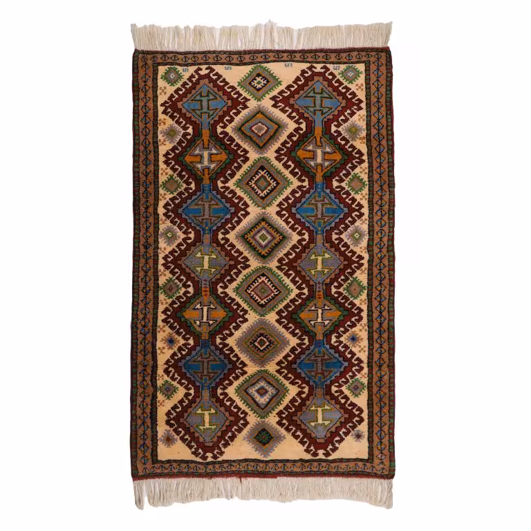 فرش دستباف دو متری طرح خراسان کد 4020519