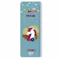 دفترچه یادداشت مستر راد مدل to do list طرح یونیکورن کد 1576 unicorn