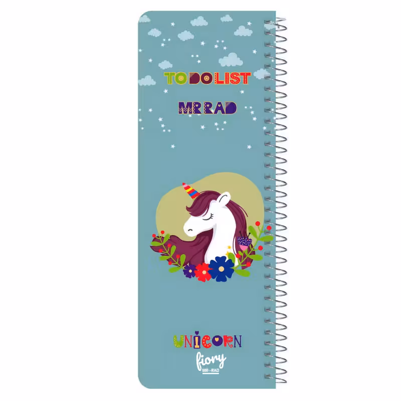 دفترچه یادداشت مستر راد مدل to do list طرح یونیکورن کد 1576 unicorn