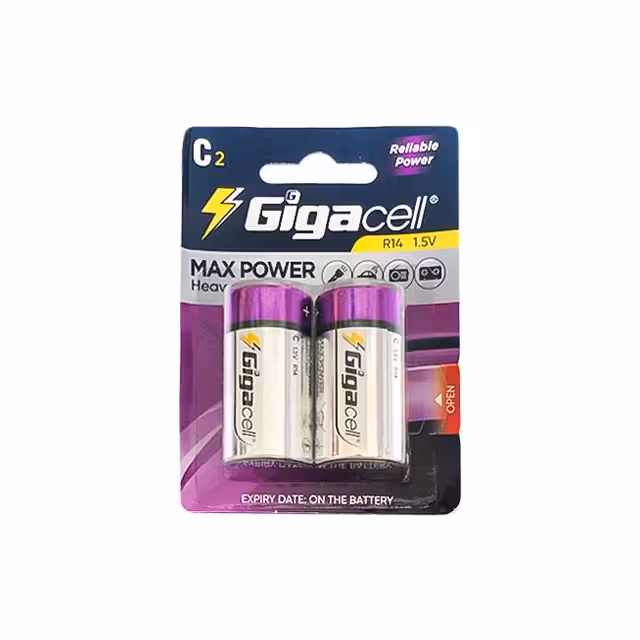 باتری سایز متوسط گیگاسل مدل MP بسته 2 عددی