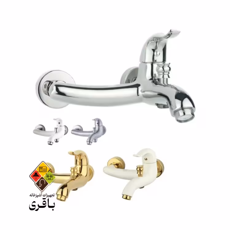 شیر حمام راسان مدل اکتاو طلامات