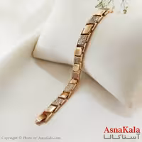 دستبند زنانه ترند برند ژوپینگ Xuping مدل آجری کد DSB18670W