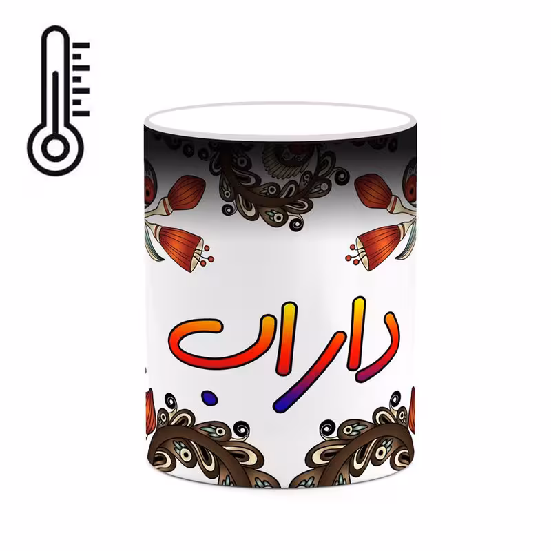 ماگ حرارتی   اسم داراب  سنتی گل و بته کد mgh44925