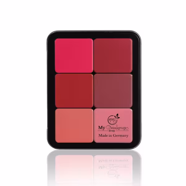 پالت رژلب رژگونه هایلایتر 12 رنگ مای میکاپ استوری My Makeup Story