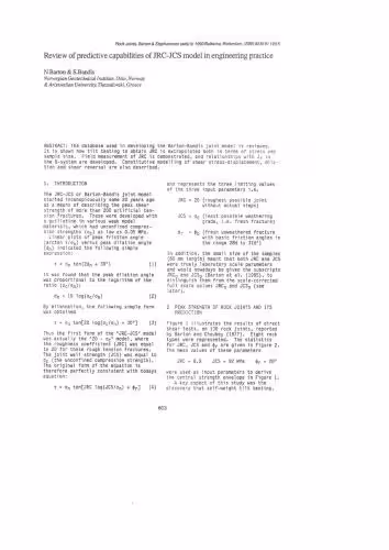 خرید و دانلود نسخه کامل کتاب Review of predictive capabilities of JRC-JCS model in engineering practice