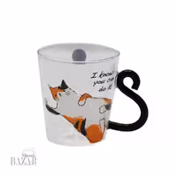 لیوان پیرکس بی وی کی مدل گربه کد 316005 (دوعددی)