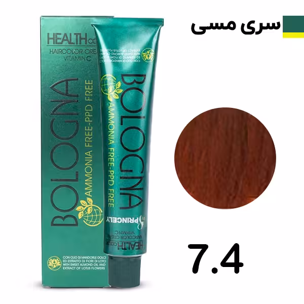 رنگ مو بدون آمونیاک بلونیا گروه مسی شماره 74 Bologna