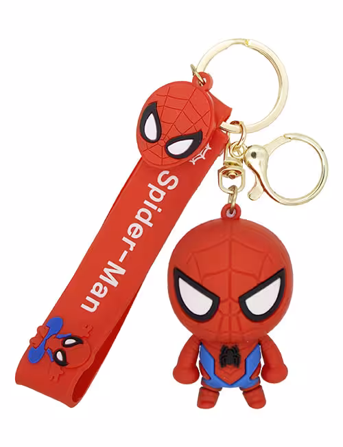 جاکلیدی سیلیکونی فانتزی طرح مرد عنکبوتی کد E