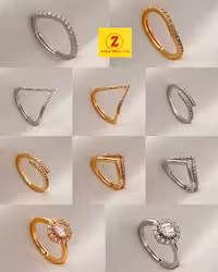 انگشتر فری سایز زنانه نگینی مارک CM