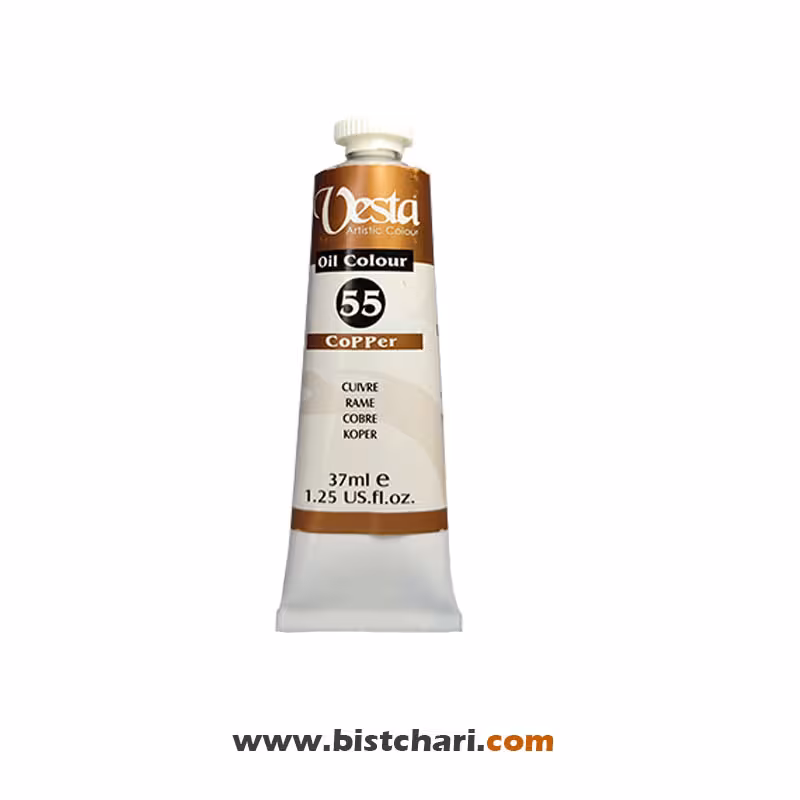 رنگ روغن متالیک رنگ Copper کد 55 برند وستا Vesta