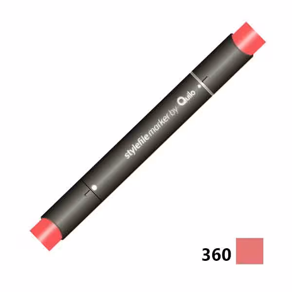 ماژیک راندو دوسر کوییلو کد 360 مدل Stylefile (رنگ vermilion)