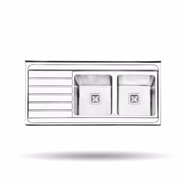 سینک ظرفشویی روکار پرنیان استیل مدل PS 1114