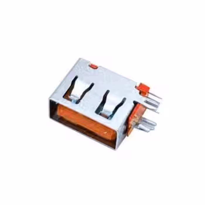 مجموعه 23 عددی کانکتور USB-A مادگی ایستاده رایت کوتاه 10mm رنگ نارنجی