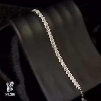 دستبندنقره زنانه کدdnz1025