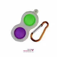 فیجت ضد استرس، مدل پاپ ایت (Pop It)، طرح 2 تایی، آویز دار