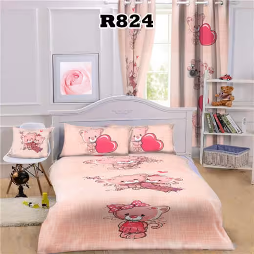 روتختی دخترانه طرح خرس کد R824