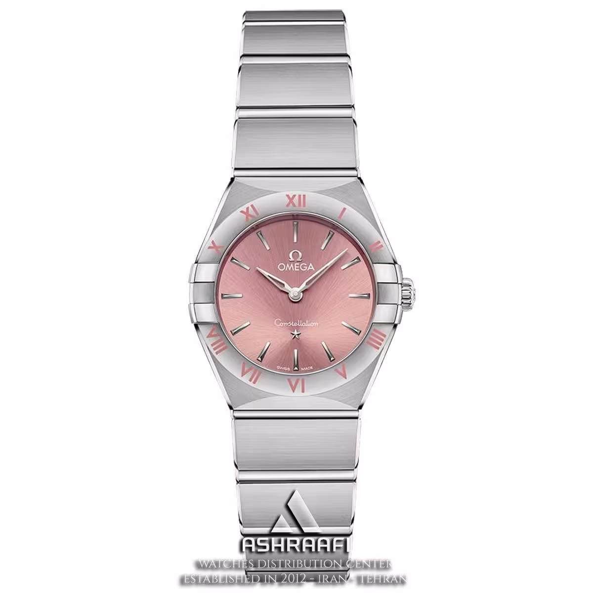 ساعت امگا صفحه صورتی Omega Constellation SP1