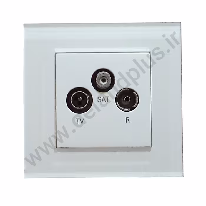 فیش آنتن مرکزی مدل آسا پلکسی سفید (مکانیزم قاب)