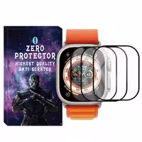محافظ صفحه نمایش شیشه‌ای زیرو مدل SH-FULL-ZR مناسب برای ساعت هوشمند ویرفیت TW8 Ultra بسته سه عددی