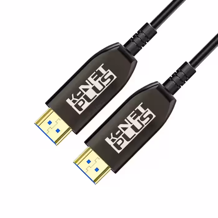 کابل HDMI کی نت پلاس V2.1-8K مدل KP-CHAOC21800 طول 80 متر (فیبر نوری)