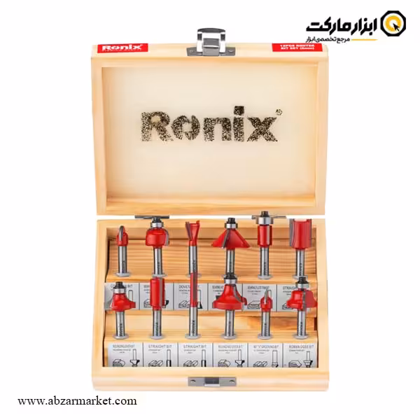 ست تیغ اورفرز رونیکس 12 عددی مدل RH-5341