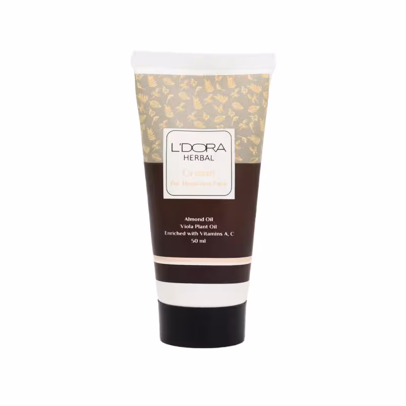 کرم گیاهی نرمکننده دست و صورت لدورا هربال 50 میلی لیتر L’DORA HERBAL MOISTURIZING CREAM FOR HAND AND FACE, 50 ml