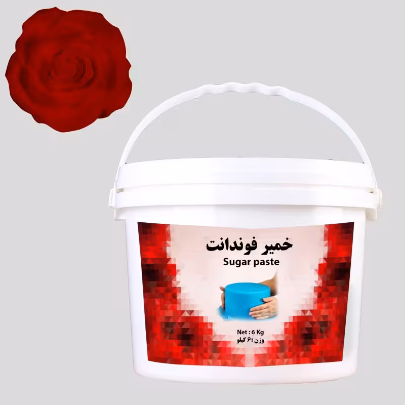 بودکور خمير فوندانت 6 کيلويي قرمز تيره 260057