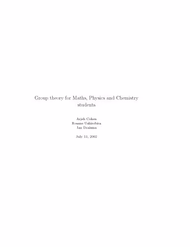 خرید و دانلود نسخه کامل کتاب Group theory for Maths, Physics and Chemistry students