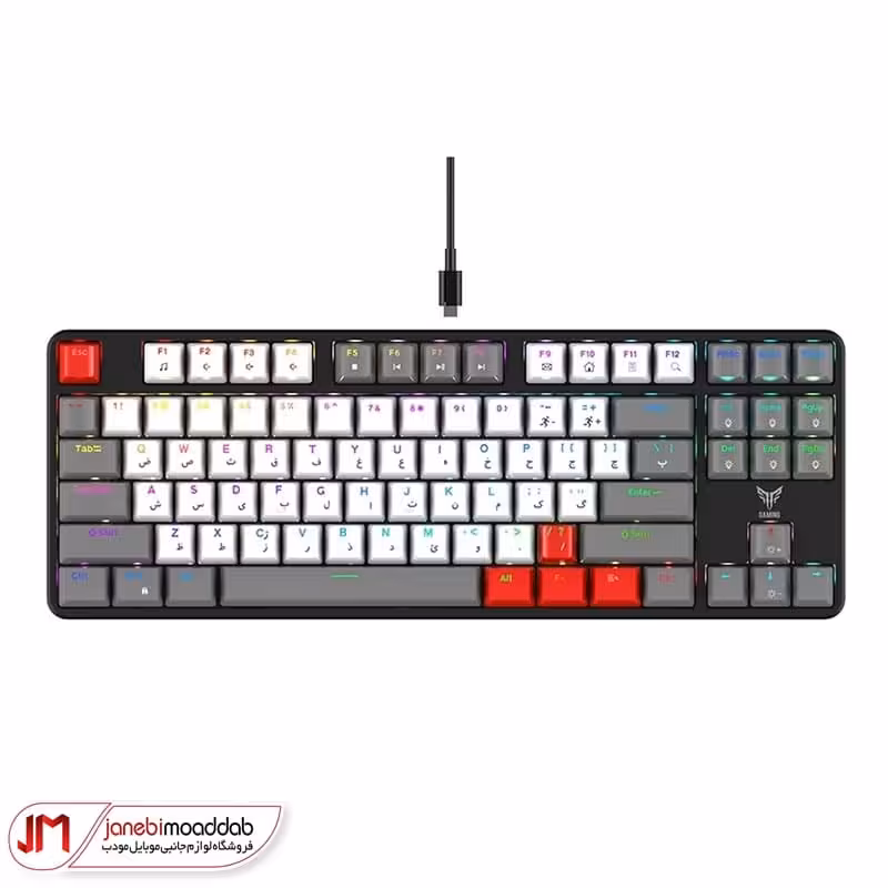 کیبورد گیمینگ RGB دار هیسکا مدل HX-KEG440