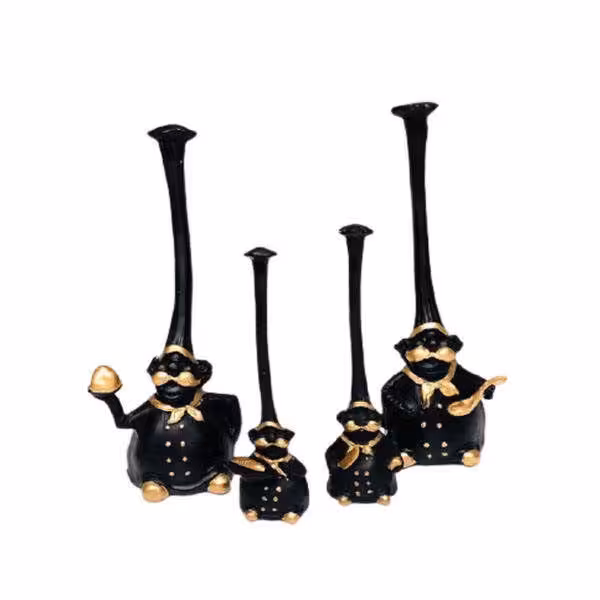 مجسمه  مدل سرآشپز مجموعه 4 عددی