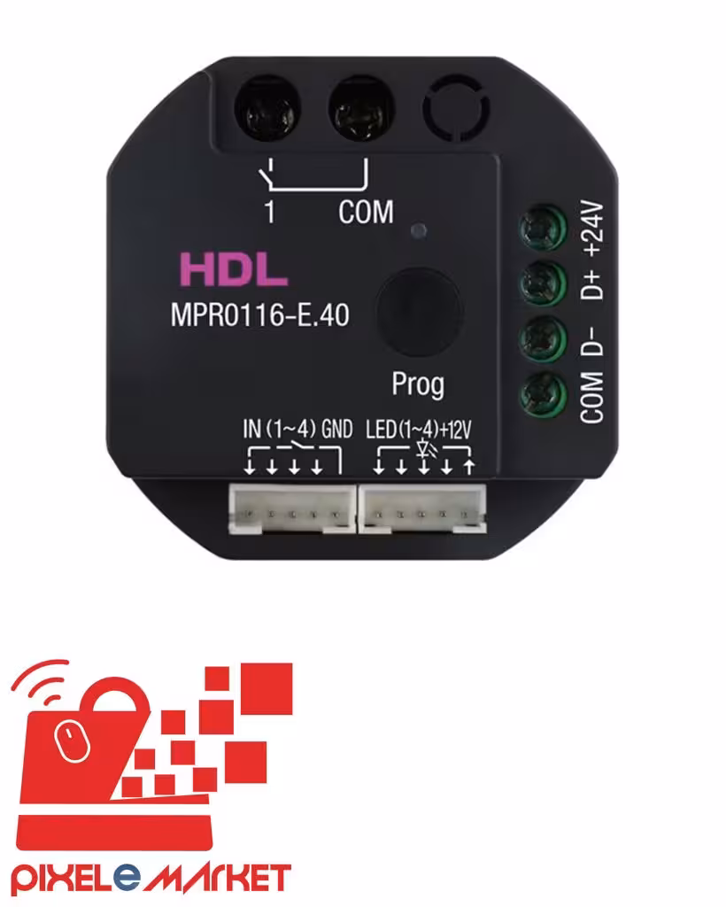 سوئیچ هوشمند 1 کانال 16 آمپر Flush-Mounted برند HDL