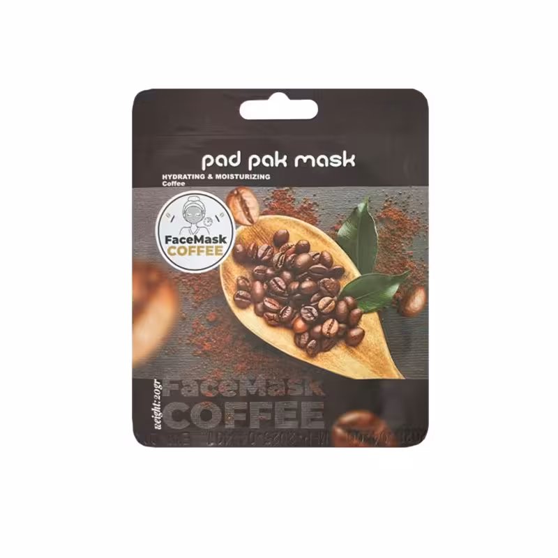 ماسک صورت ورقه ای مدل قهوه Coffee پد پاک 20 گرم