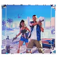برچسب کنسول PS4 (GO) طرح GTA I