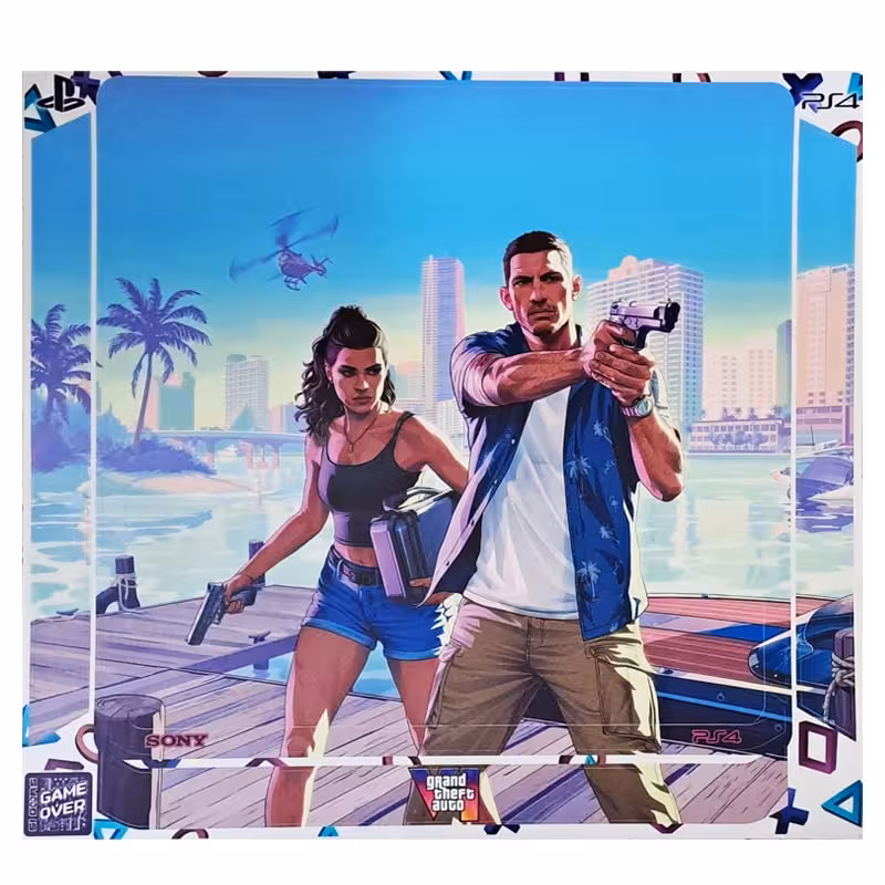 برچسب کنسول PS4 (GO) طرح GTA I