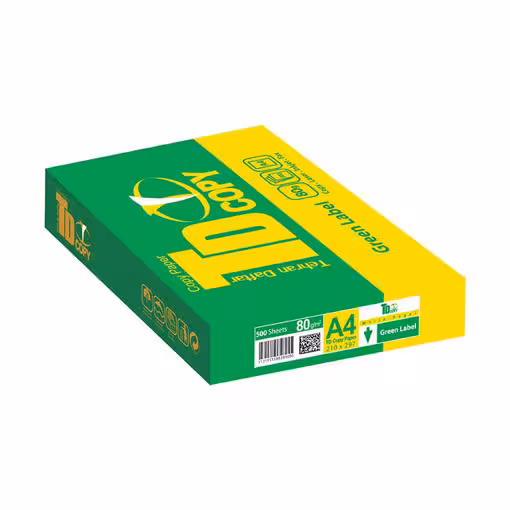 کاغذ A4 مدل TD-Copy گرین لیبل بالای 30 کارتن