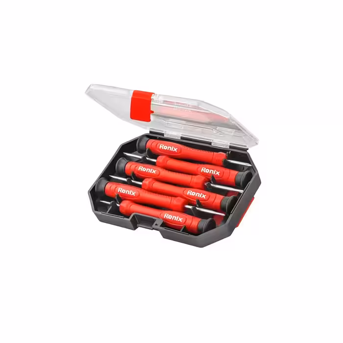 ست 6 عددی پیچ گوشتی ساعتی دسته پلاستیکی رونیکس RH-2712