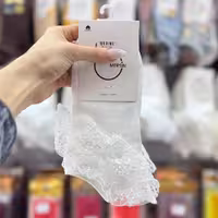 جوراب توری شکوفه دار