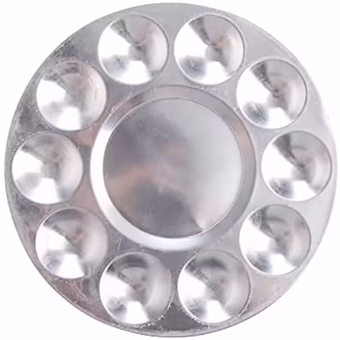 پالت نقاشی گرد آلومینیومی