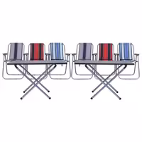 میز و صندلی سفری مدل s66 مجموعه 8 عددی