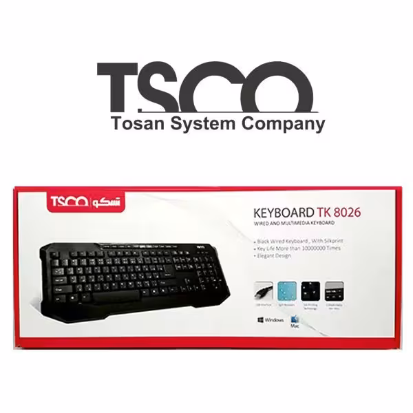 کیبورد تسکو TSCO ارسال رایگان