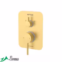 شیر حمام توکار آیباکس بهفر رنگ طلایی خش دار پلیت A
