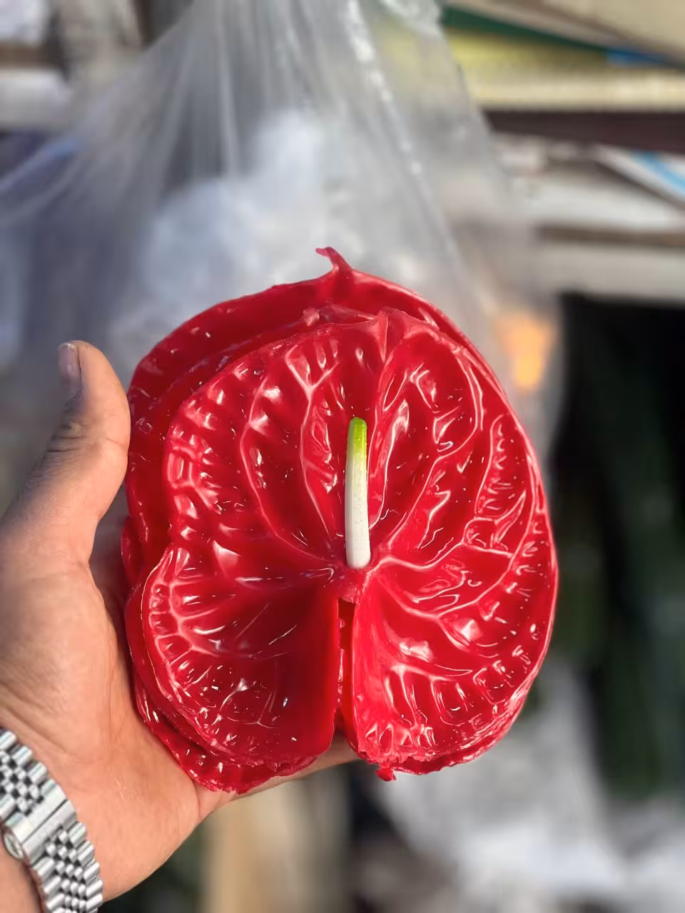 انتریوم مصنوعی ژله ای رنگ قرمز 5عددی