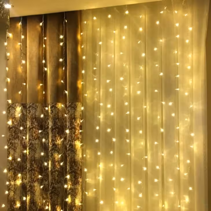 پرده نوری ال ای دی- پرده ریسه نوری