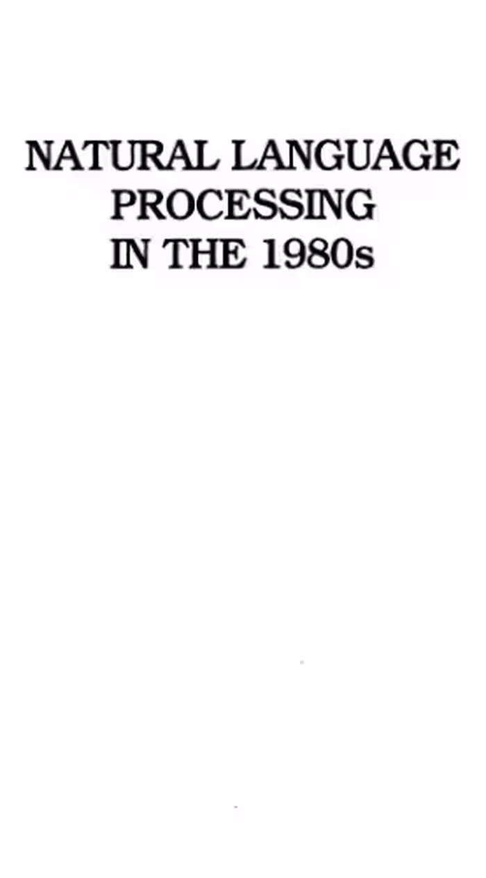خرید و دانلود نسخه کامل کتاب Natural language processing in the 1980s: a bibliography
