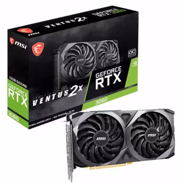 کارت گرافیک ام اس آی مدل VGA MSI RTX 3060 VENTUS 2X 12GB OC